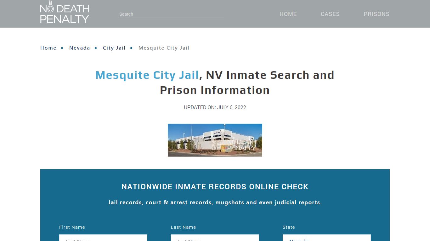 Mesquite City Jail, NV Inmate Search, Visitation, Phone no ...